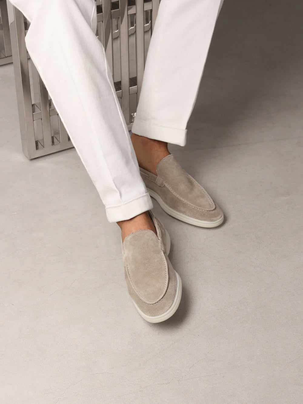 Soft Suede Slip-On Loafers