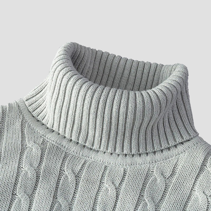 Turtle Neck Cable Knit Sweater