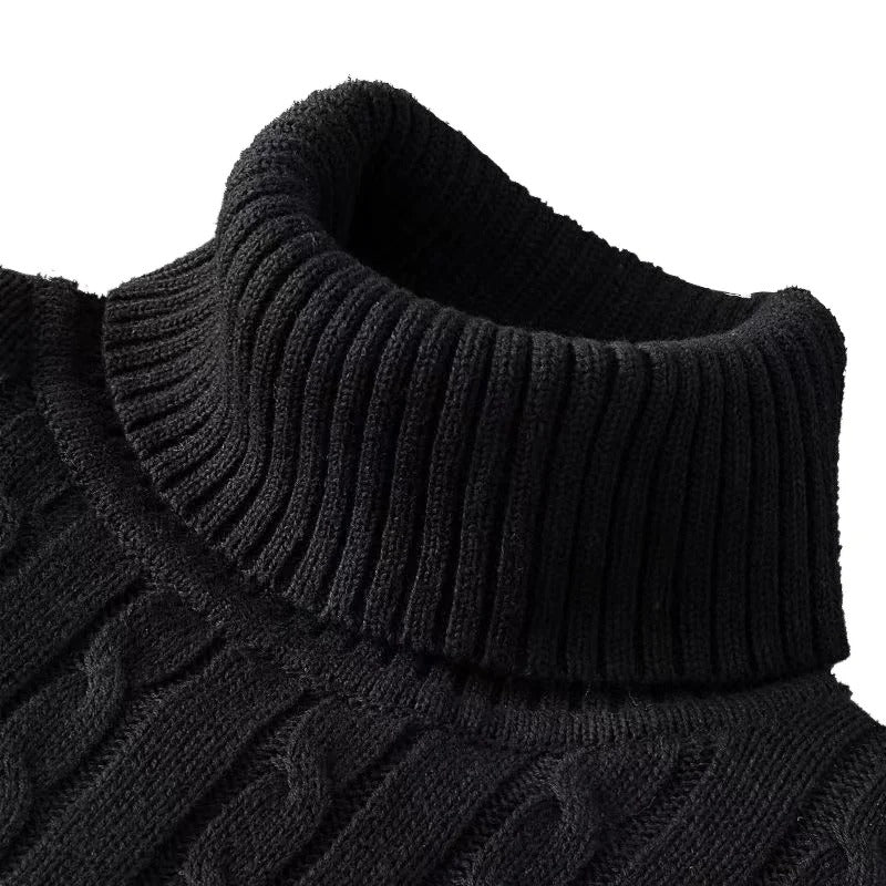 Turtle Neck Cable Knit Sweater